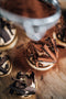 cocoa powder dusted over chocolate espresso tarts made fresh by tartlet bakery