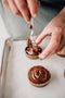 Candy Cane Brownie Tarts
